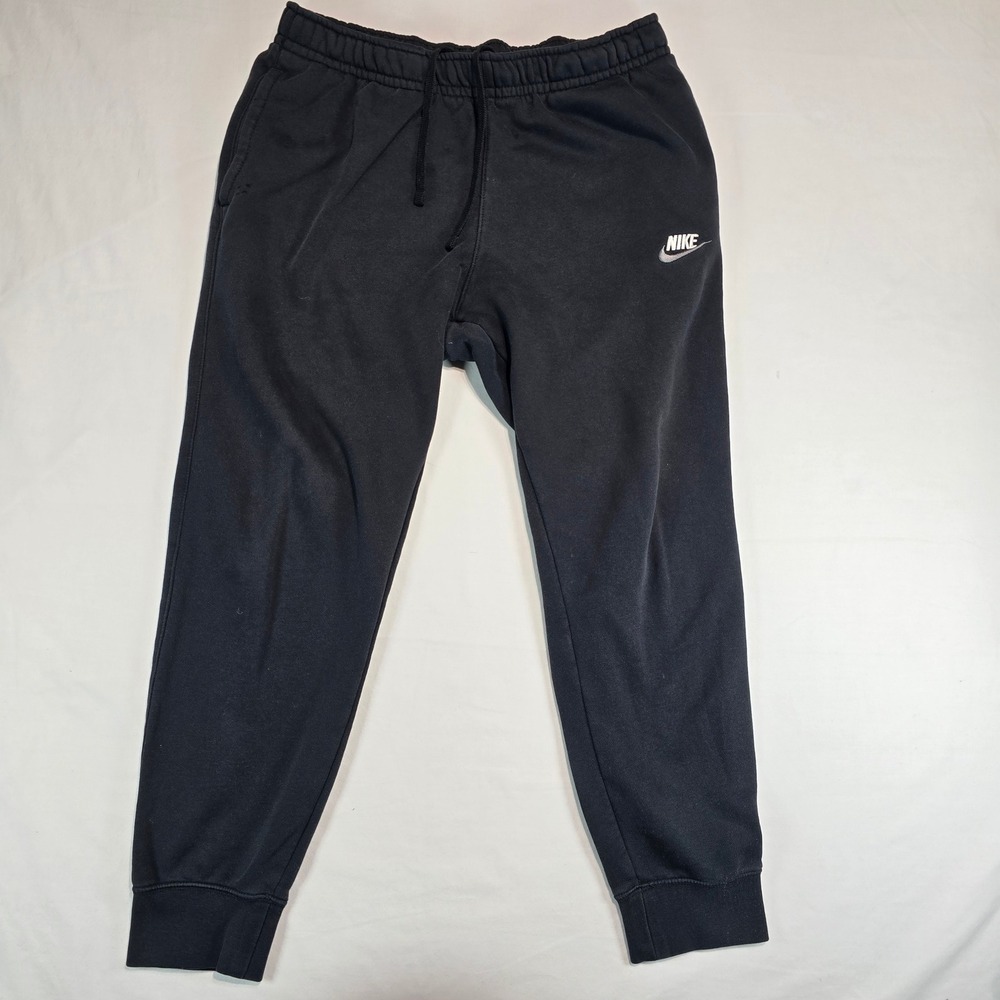 Nike Sportswear Club Fleece Joggers Mens Medium Black Sweatpants BV2671-015